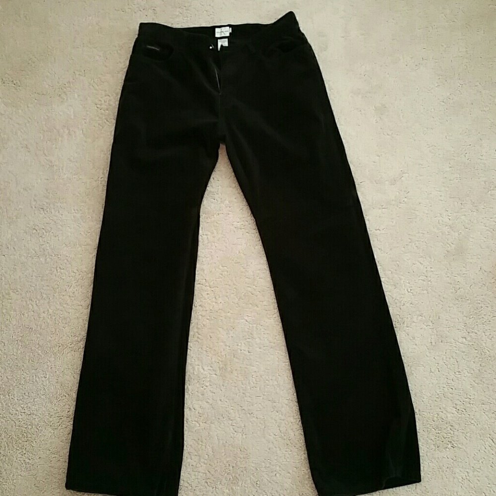 Calvin Klein Black "Velvet" Pants. 32