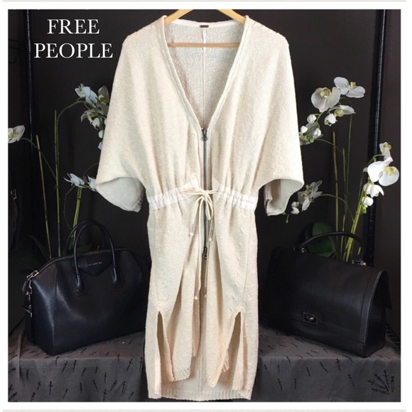 NWOT FREE PEOPLE CREAM CARDIGAN - Picture 2 of 6