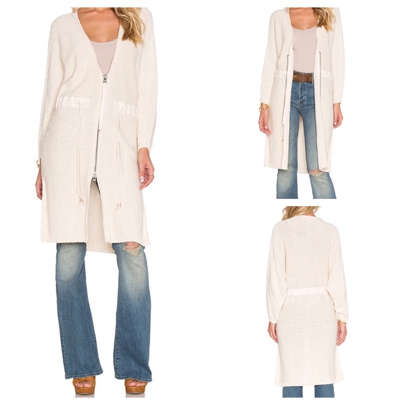 NWOT FREE PEOPLE CREAM CARDIGAN - Picture 5 of 6