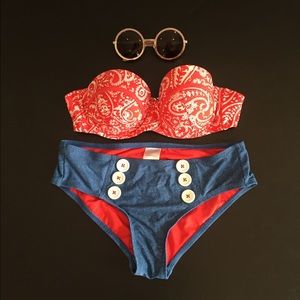 SALE! 🍀 "Vintage" Paisley Bathing Suit