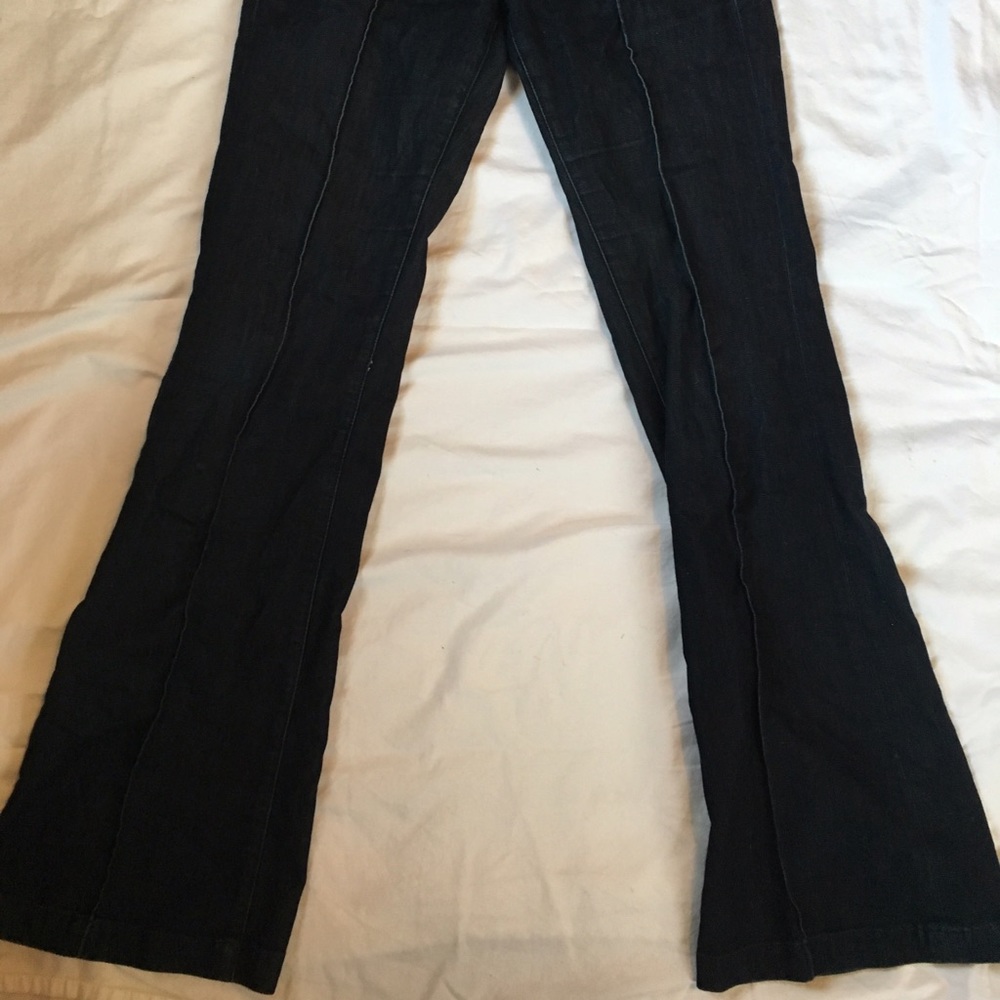 Red engine Boot Cut Jeans