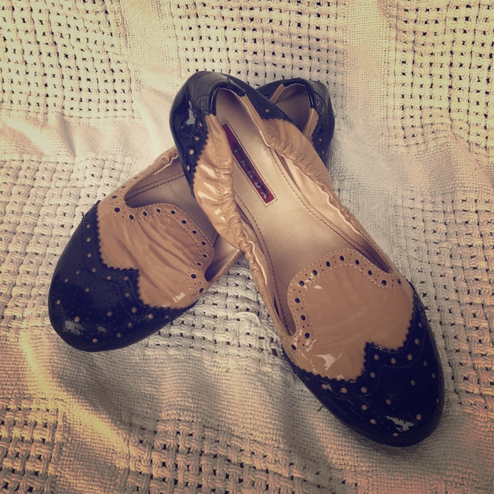 Prada Smoking Slippers. Patent Leather. Size 5.5.