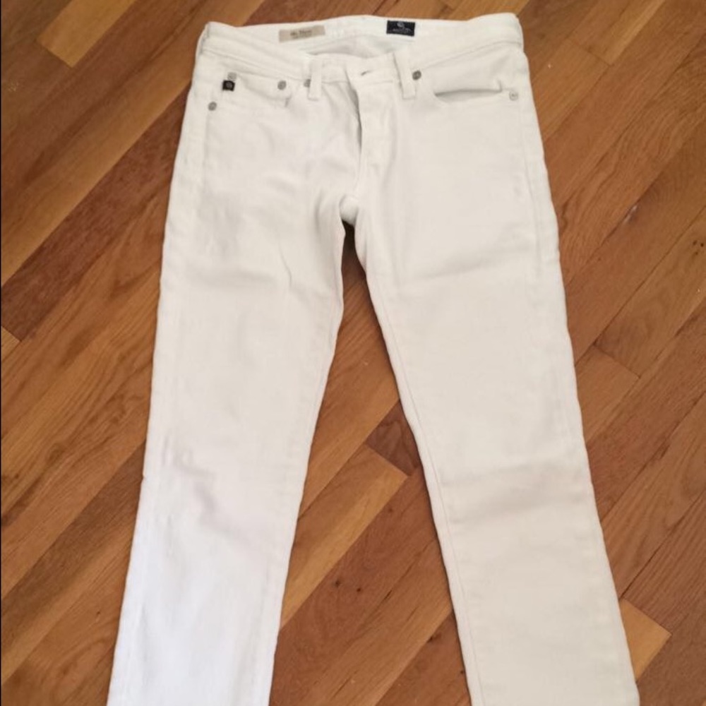Anthropology White Jeans