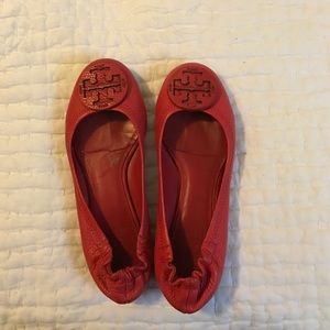 Tory Burch Red Flats