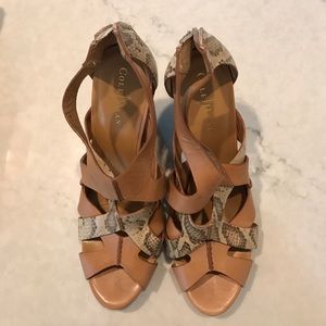 Cole Haan Air Kimry OT Wedge (Sandal WD/Cream)