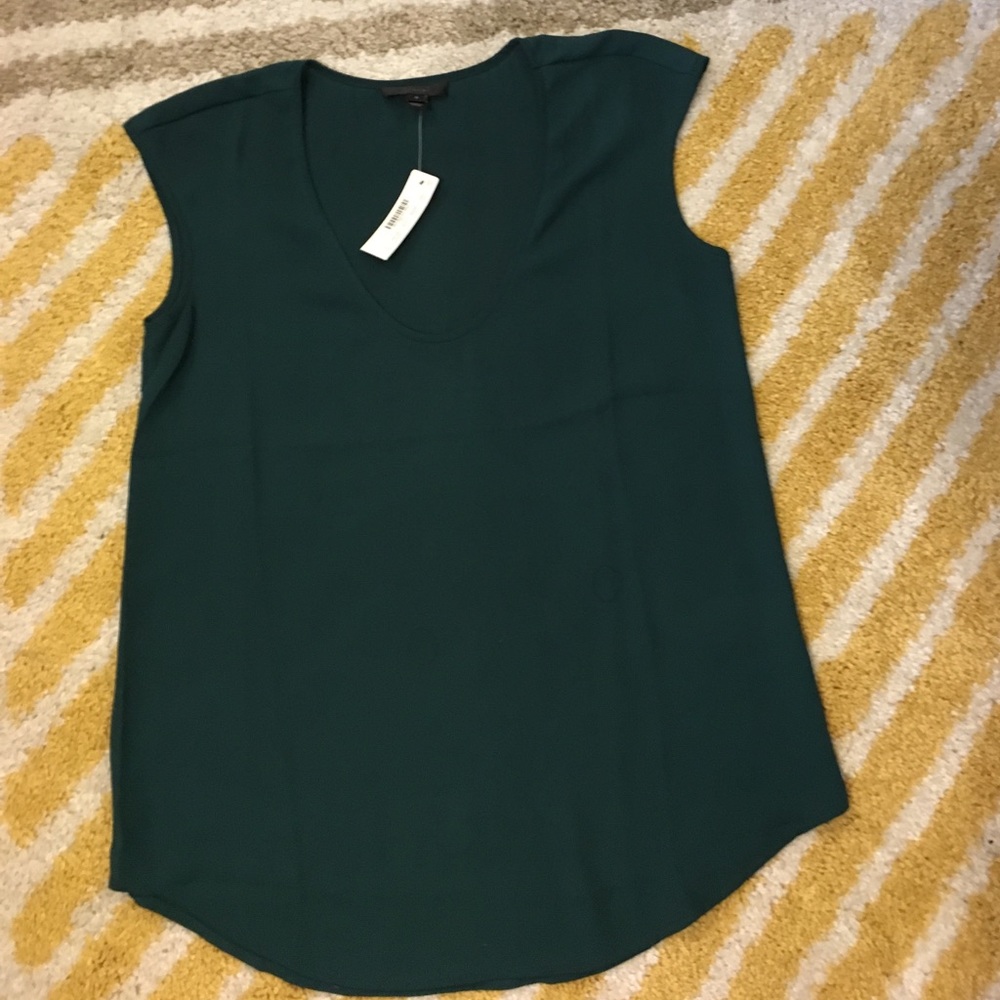 Green J.Crew sleeveless top