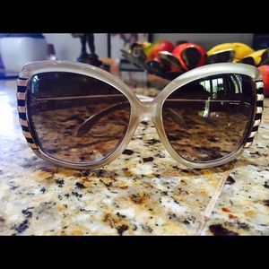 Roberto Cavalli Oversized Sunglasses tan/black