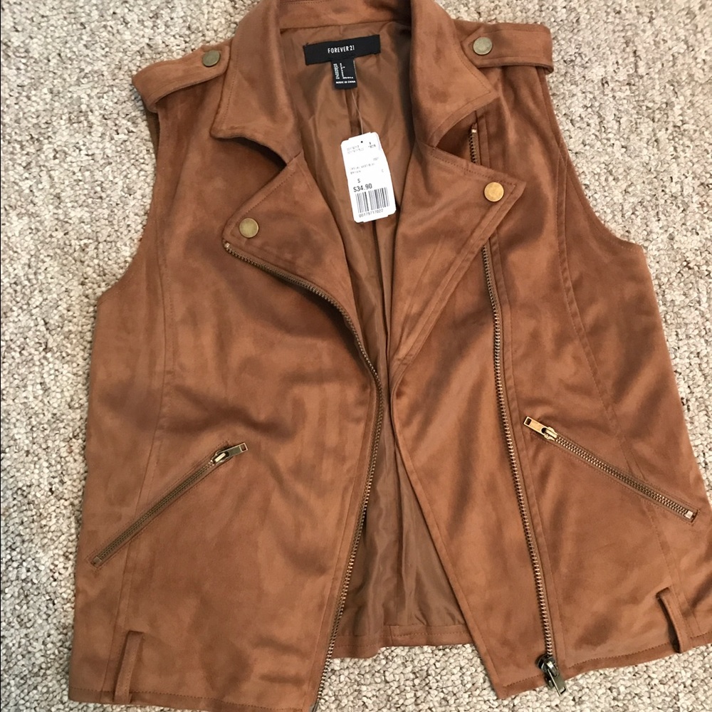Faux Suede Vest