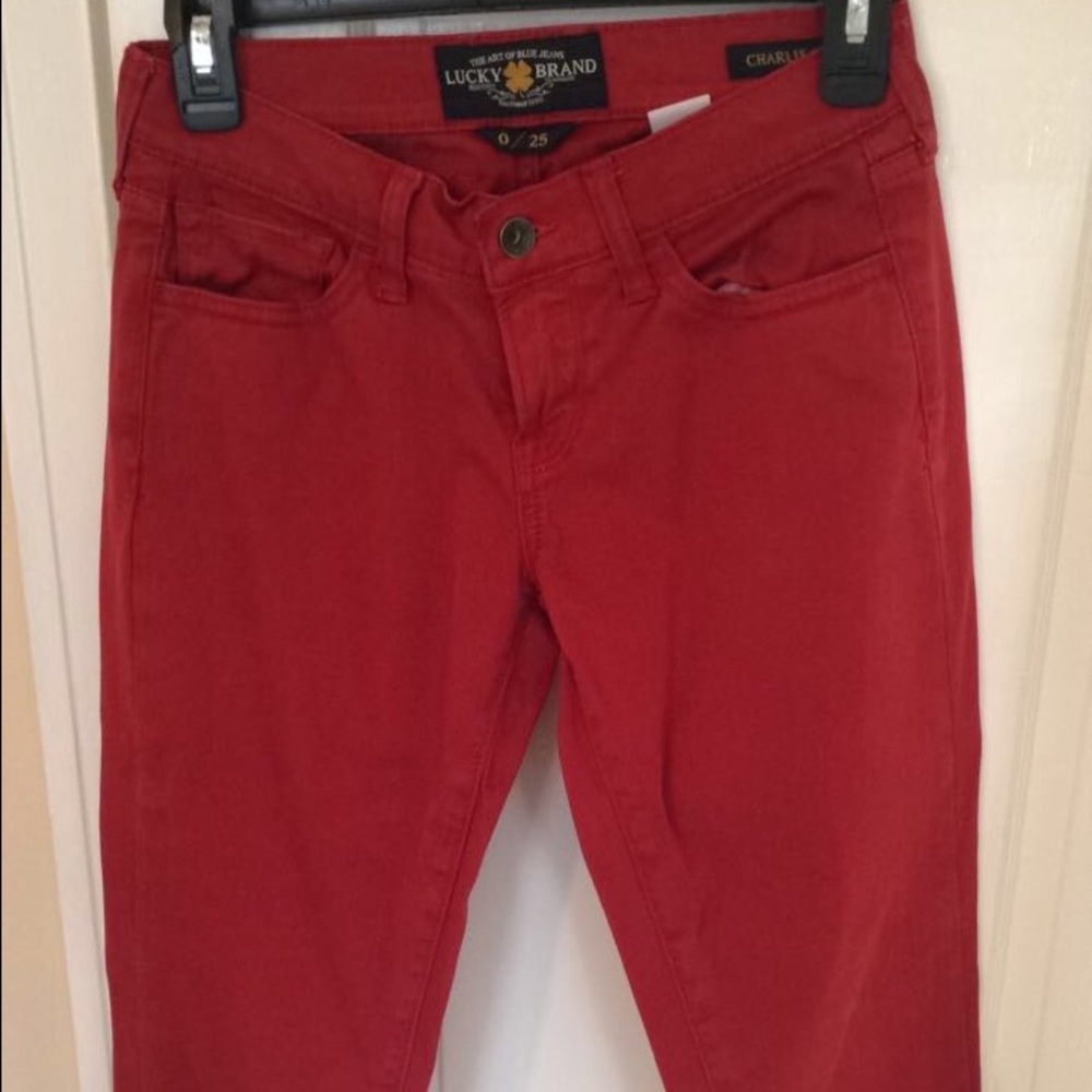 Lucky Brand Red Jeans