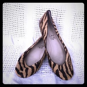 Michael Kors Zebra Print Ballet Flats. Size 6.