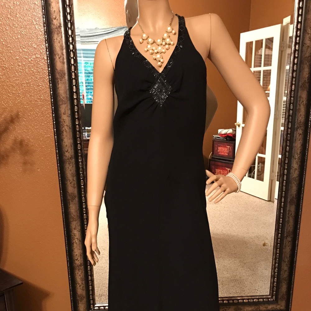 Black Cocktail Evening Gown.