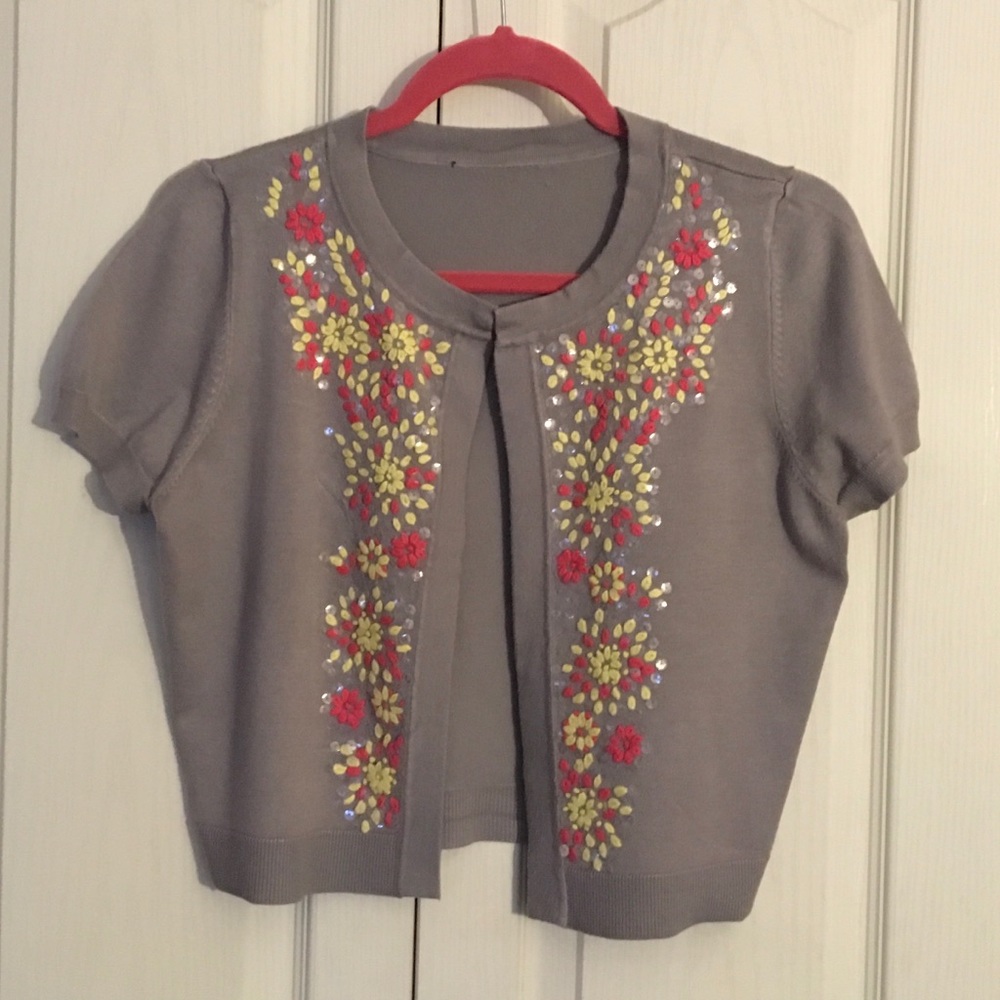INC cropped sweater