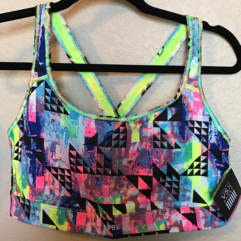 VSX cross back player sports bra NWT