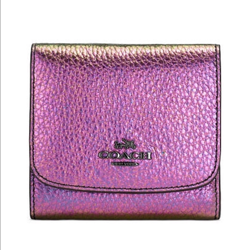 Coach Hologram Small Trifold Wallet-Authentic