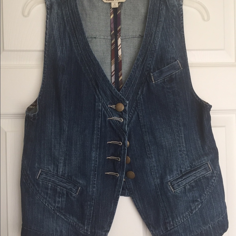 SOLD - CAbi Denim Vest