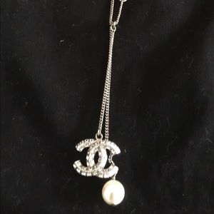 Authentic Chanel cc  pearly necklace- like new.