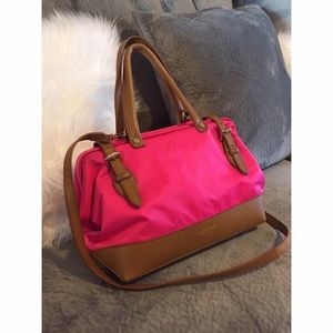 Isaac Mizrahi Nylon and Leather Handbag