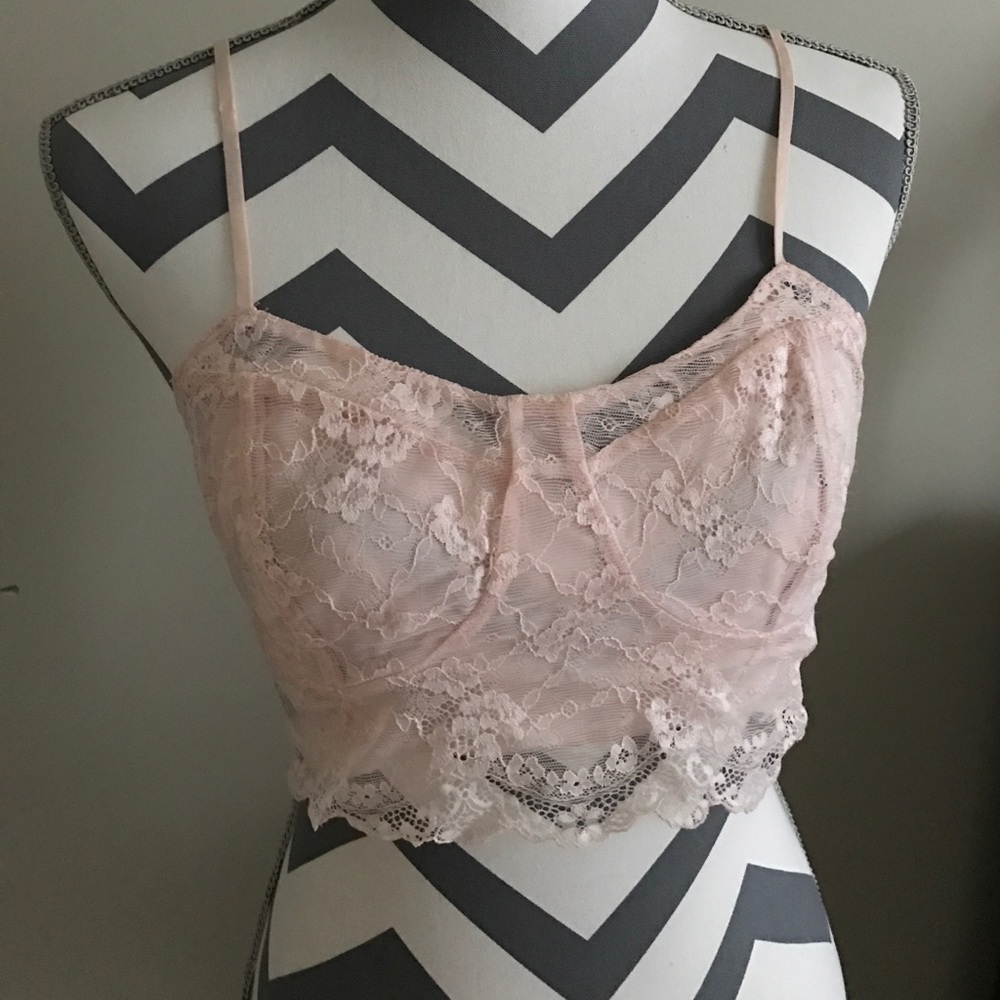 Baby pink bralette