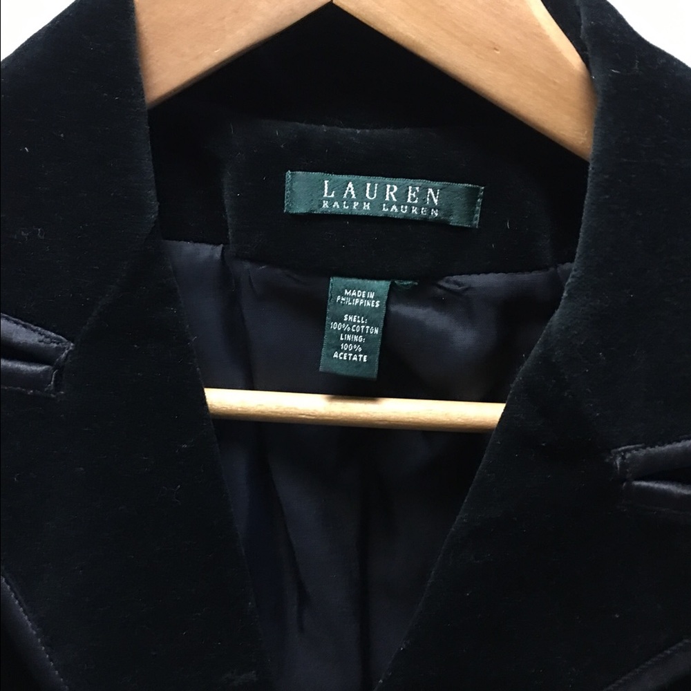 Ralph Lauren velvet jacket with French cuffs