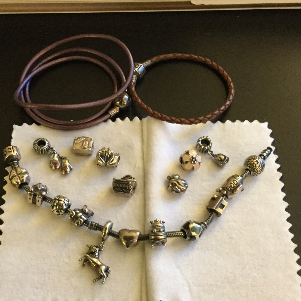 Pandora original bracelets and charms