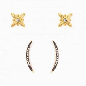 Stella and Dot moon and stars studs