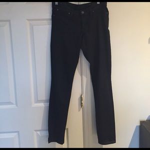 Club Monaco Coated Navy Jeans