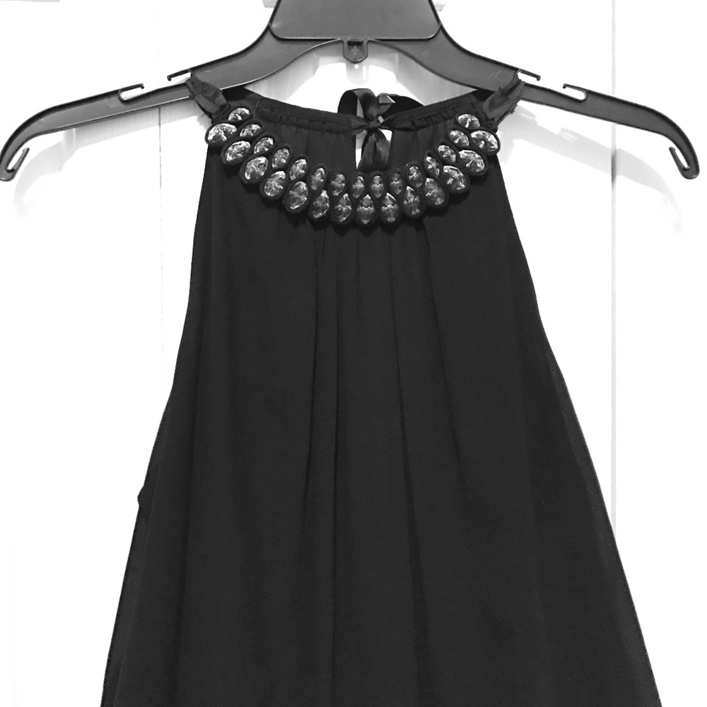 Max Studio Jewel-collared Dress