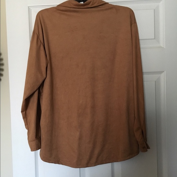 Tan Oversized Shirt - Picture 2 of 4