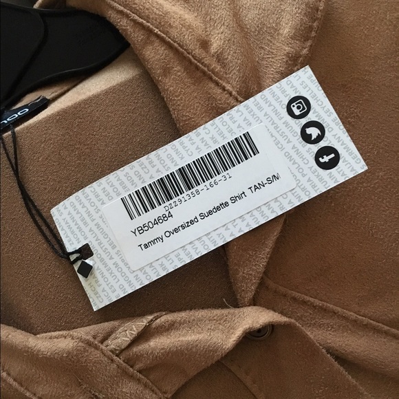 Tan Oversized Shirt - Picture 3 of 4