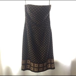 Strapless Banana Republic polyester dress