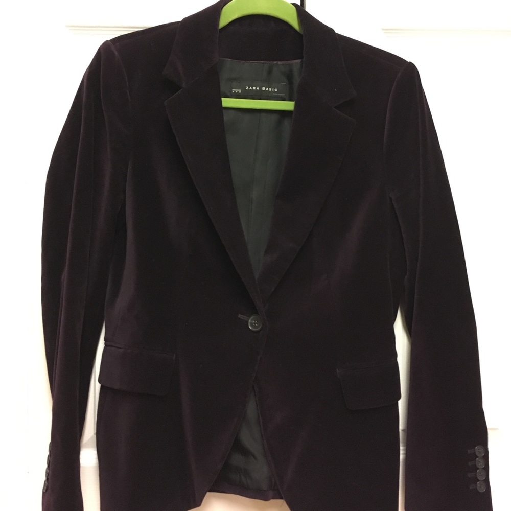 Velvety purple jacket