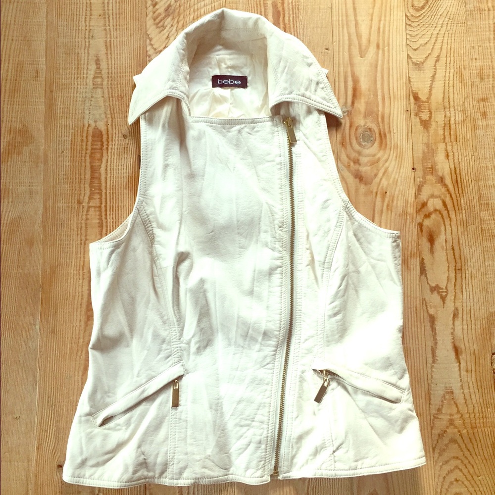 Faux Leather Zip Vest
