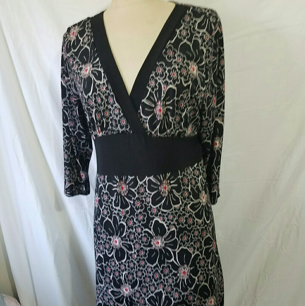 Floral print Faux Wrap dress