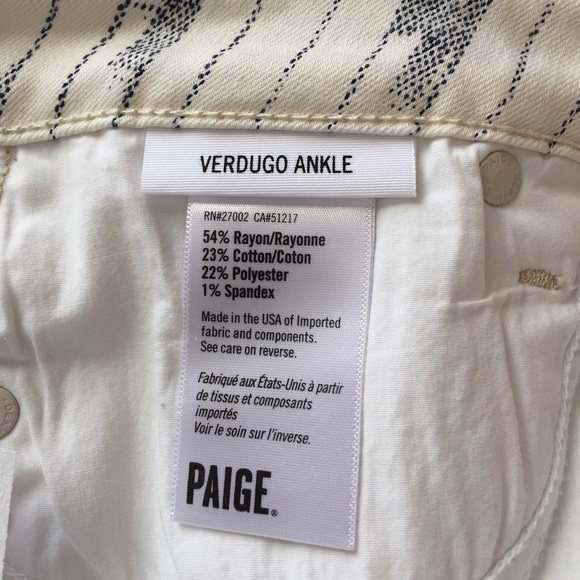 PAIGE Jeans TRANSCEND Verdugo Ankle Skinny Size 30 - Picture 6 of 7