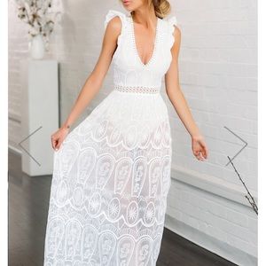 White lace dress