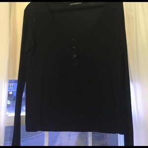 Black button down Brandy Melville long sleeve