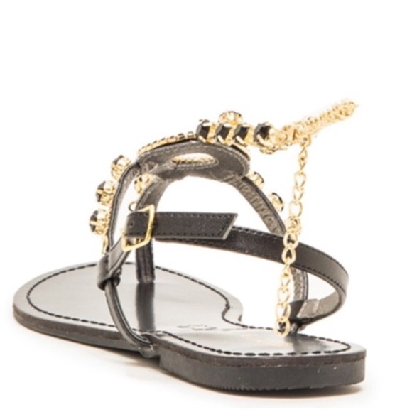 ☀️Black and gold anklet sandal - Picture 3 of 3