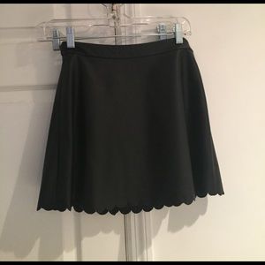 Club Monaco Scalloped Edge A Line Skirt