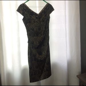 Black and nude party dress