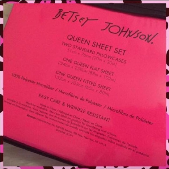 Betsey Johnson Aqua Floral Vine Queen Sheet Set - Picture 8 of 8