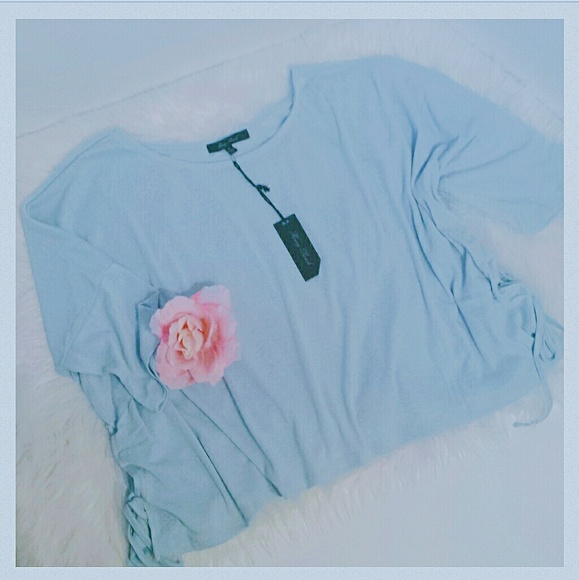 Side Lace Tie top - Picture 2 of 4