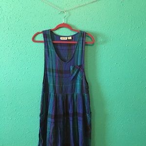 Plaid Maxi Dress