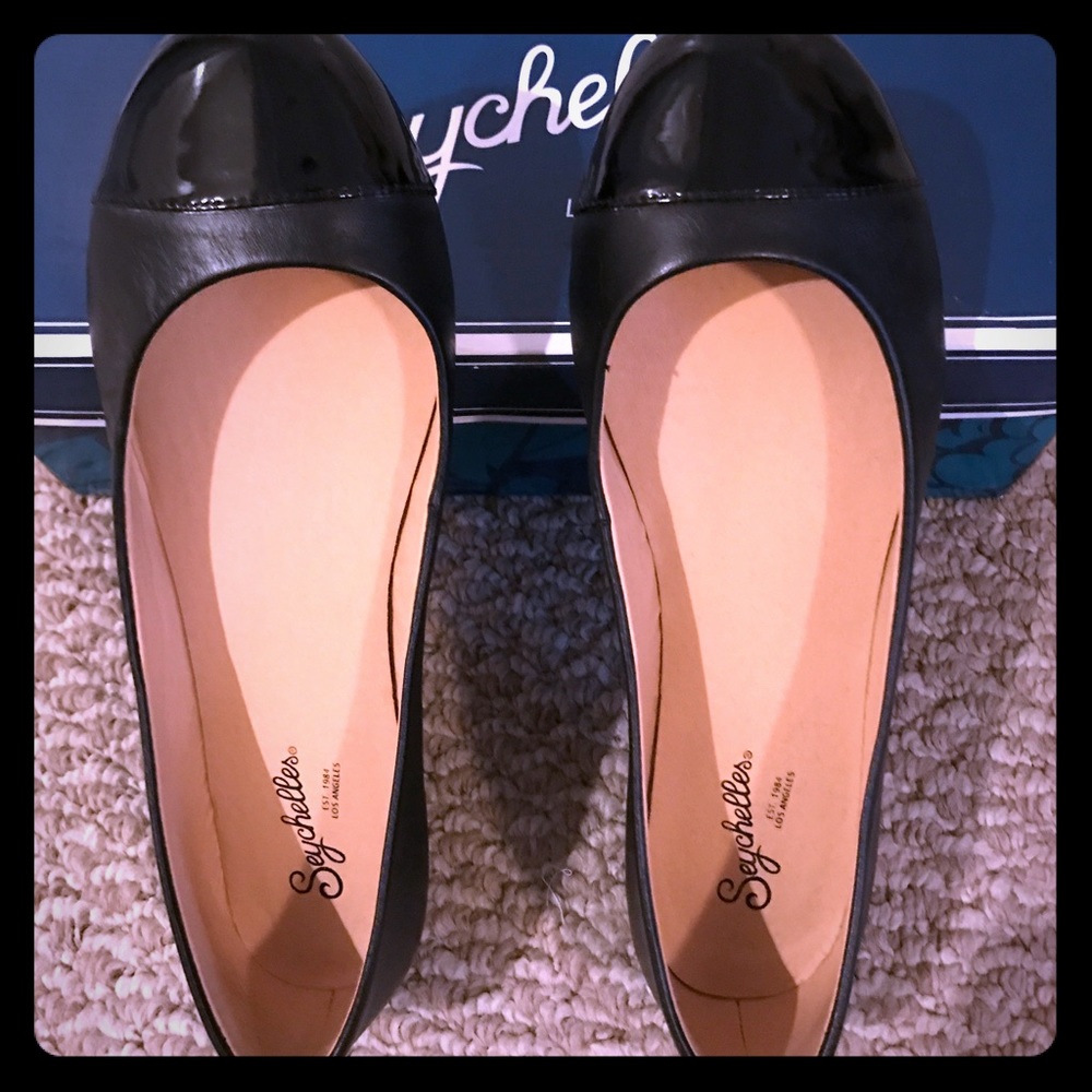 Seychelles black ballet flats