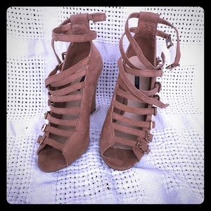 Forever 21 Wedge Sandals with Buckles. Size 6.