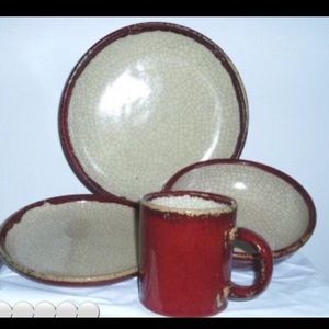 Pier One Crackle Dinnerware Set - Dishes