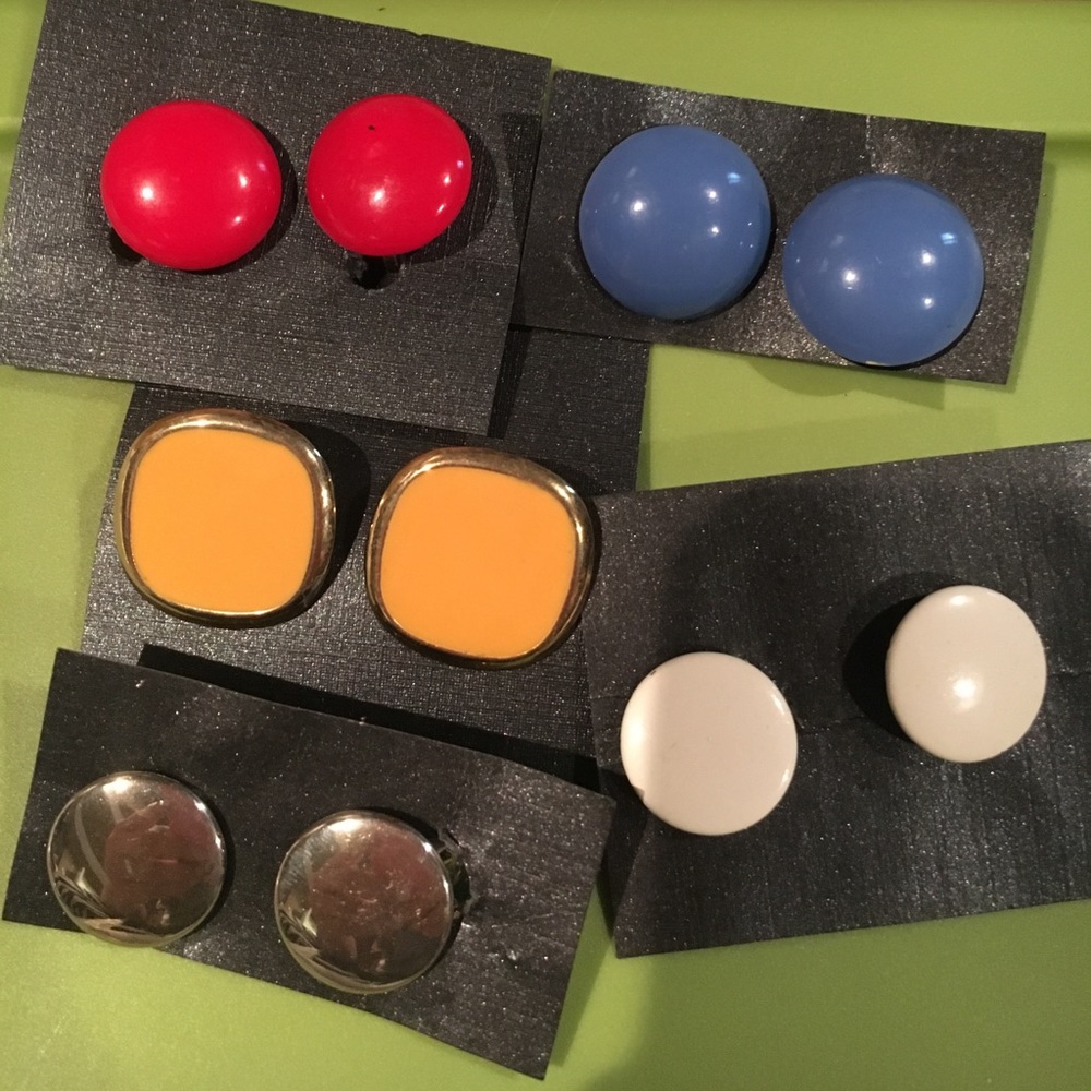 Bundle of 5 Pair Clip earrings