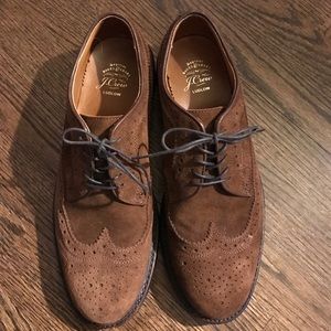 J. Crew suede wing tips