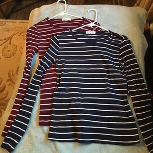 Forever 21 stripped long-sleeved shirt bundle