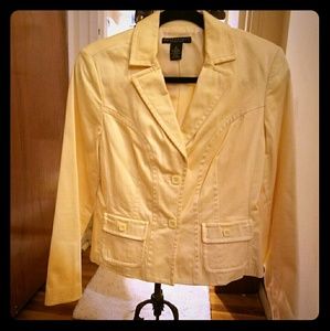 Apostrophe Canary Yellow Blazer size 8 New