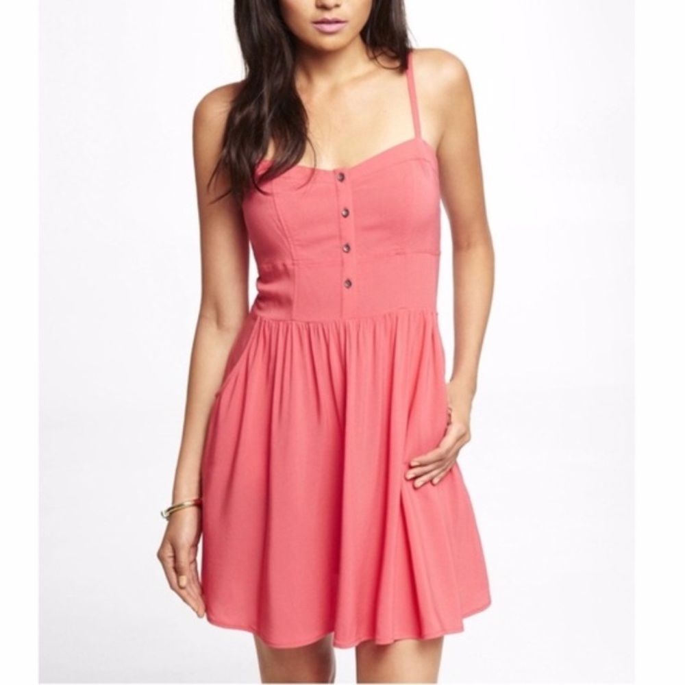 Express pink sweetheart cami sundress